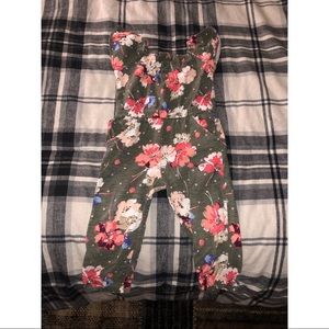 Toddler Girls Floral Jumpsuit